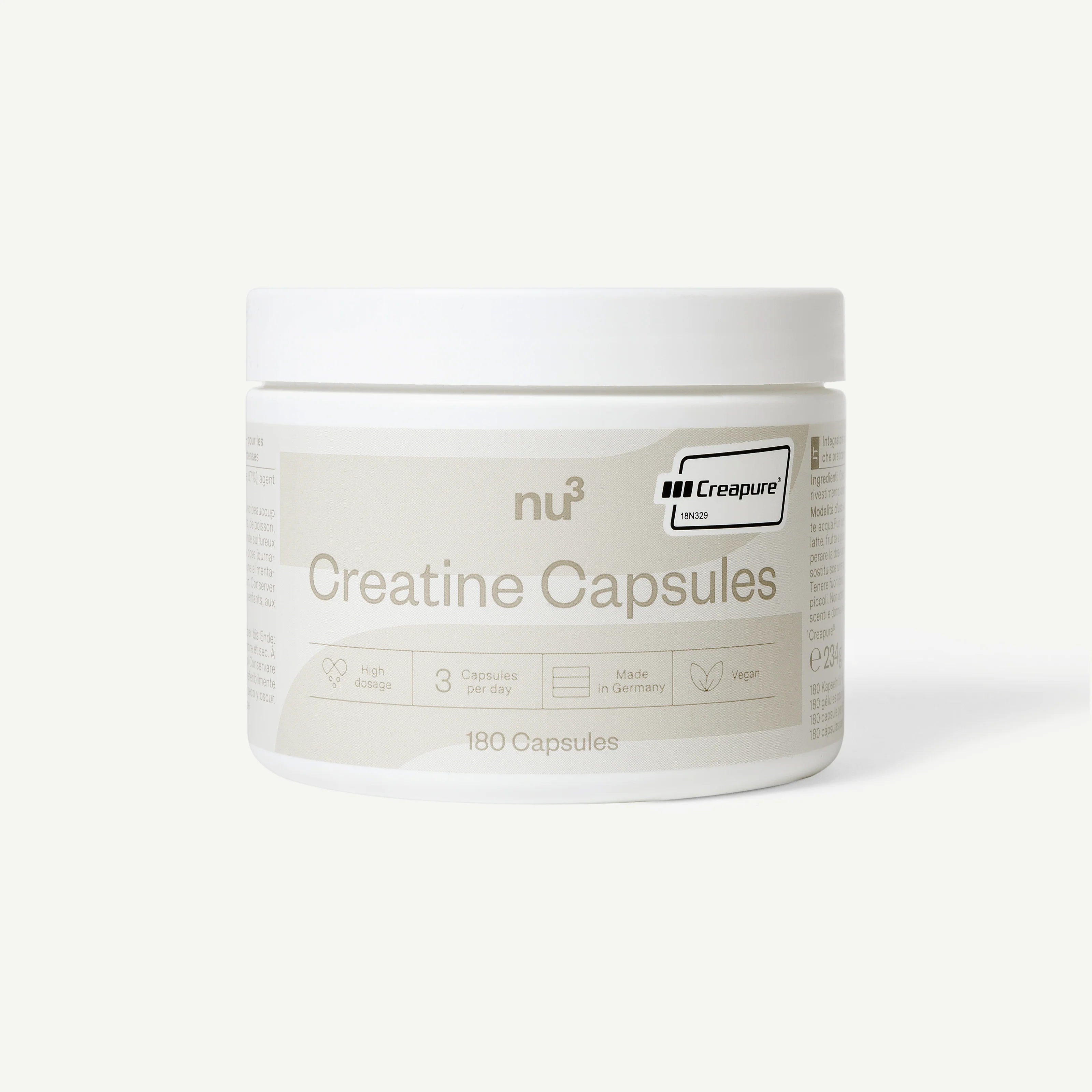 Boîte de nu3 créatine en gélules
