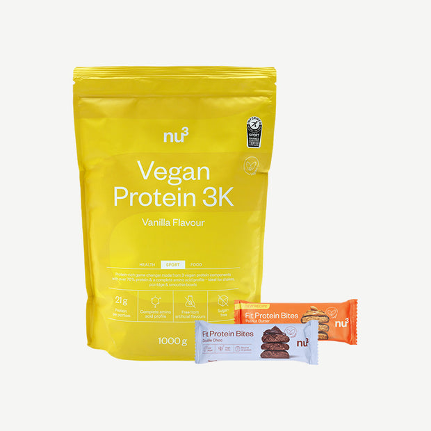 nu3 Vegan Protein 3K + Fit Protein Bites