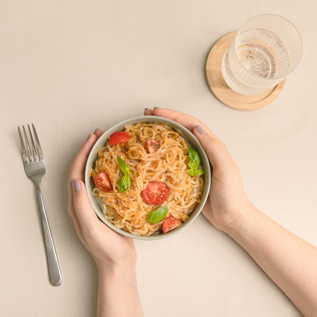Plat de spaghetti low carb avec les Pâtes de konjac nu3